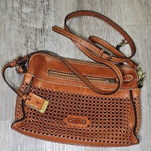 Frye Brown Leather Crossbody Bag